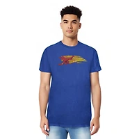 Dc Flash Mens Comics Fastest Man Alive Adult Heather Tee / T-Shirt