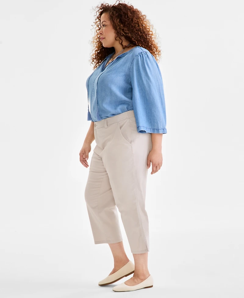 Style & Co Plus Size Comfort Capri Pants, Exclusively at Macy's