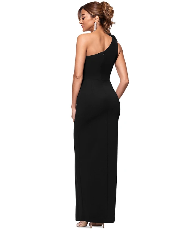 macys black one shoulder dress Marcella Women's Manhattan One Shoulder Gown