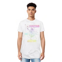 Dc Wonder Woman Men's Superhero Girls Comics Fighting For Justice Short Sleeve Adult Tee / T-Shirt