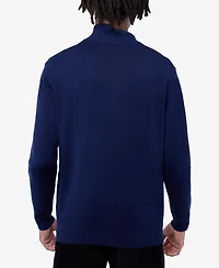 Spring + Mercer Men's Quarter Zip Mock Neck Sweater