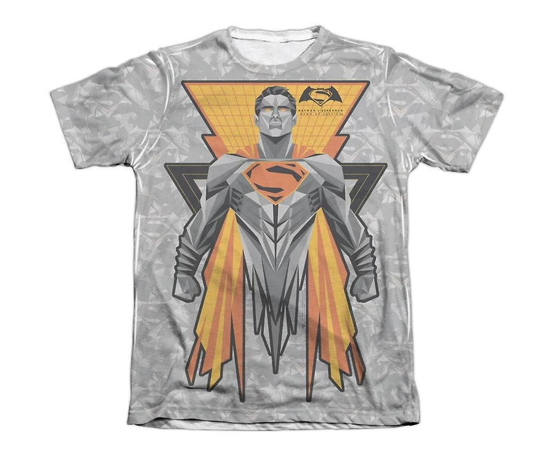 Batman V Superman Mens Super Tech Sub Adult Poly/Cotton Short Sleeve Tee / T-Shirt