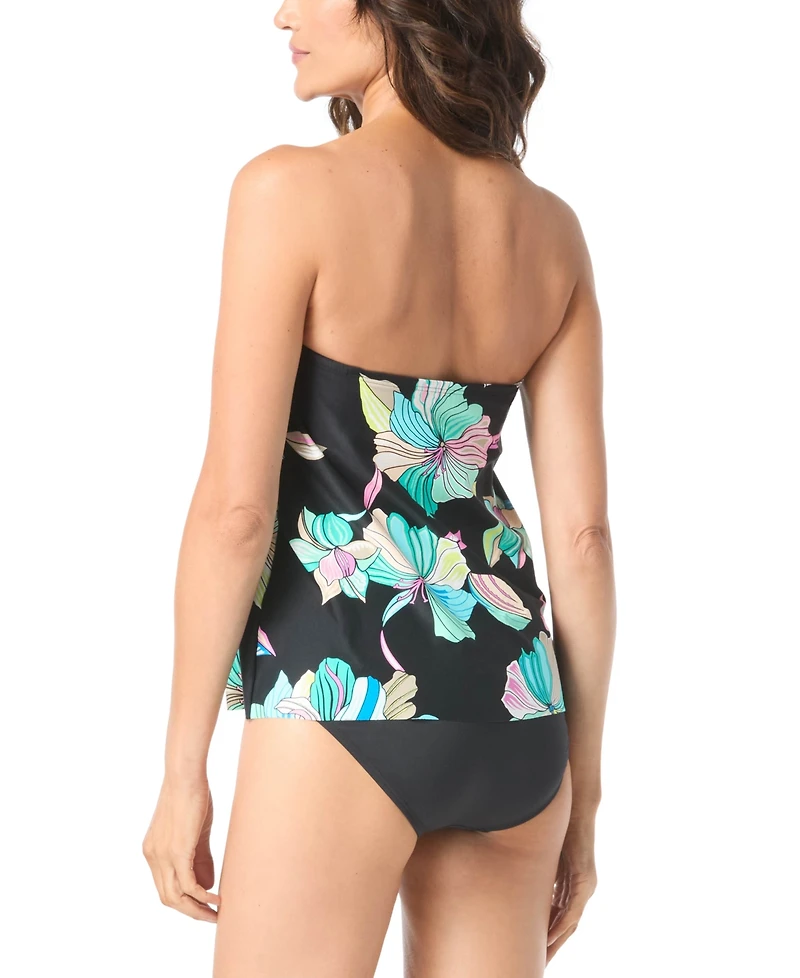 Coco Reef Women's Coco Contours Clarity Floral-Print Tankini Top