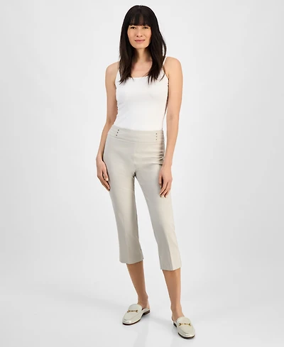 Jm Collection Women's Pull-On Capri Tummy-Control Pants, Exclusively at Macy's