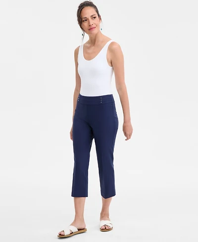 Jm Collection Women's Pull-On Capri Tummy-Control Pants, Exclusively at Macy's