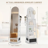 Vlsrka Solid Wood Full Length Mirror