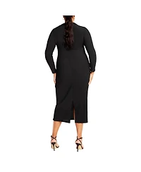 City Chic Plus Jojo Fitted Dress