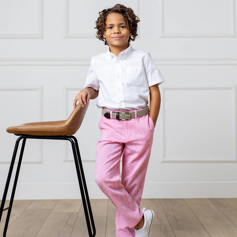 Hope & Henry Toddler Boys Heirloom Linen Suit Pant