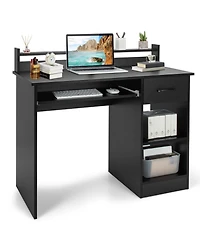 Gouun Study Laptop Table with Drawer and Keyboard Tray
