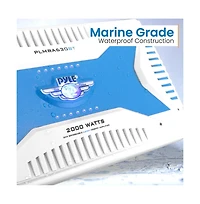 Pyle 6-Ch. Elite Bluetooth Marine Amplifier, Bridgeable 2000W Waterproof Amp
