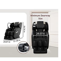 Massage Chair Full Body Air Pressure, Massage Chair Recliner, Lower Back and Calf Heating, Customizable Features and Zero Gravity Modes