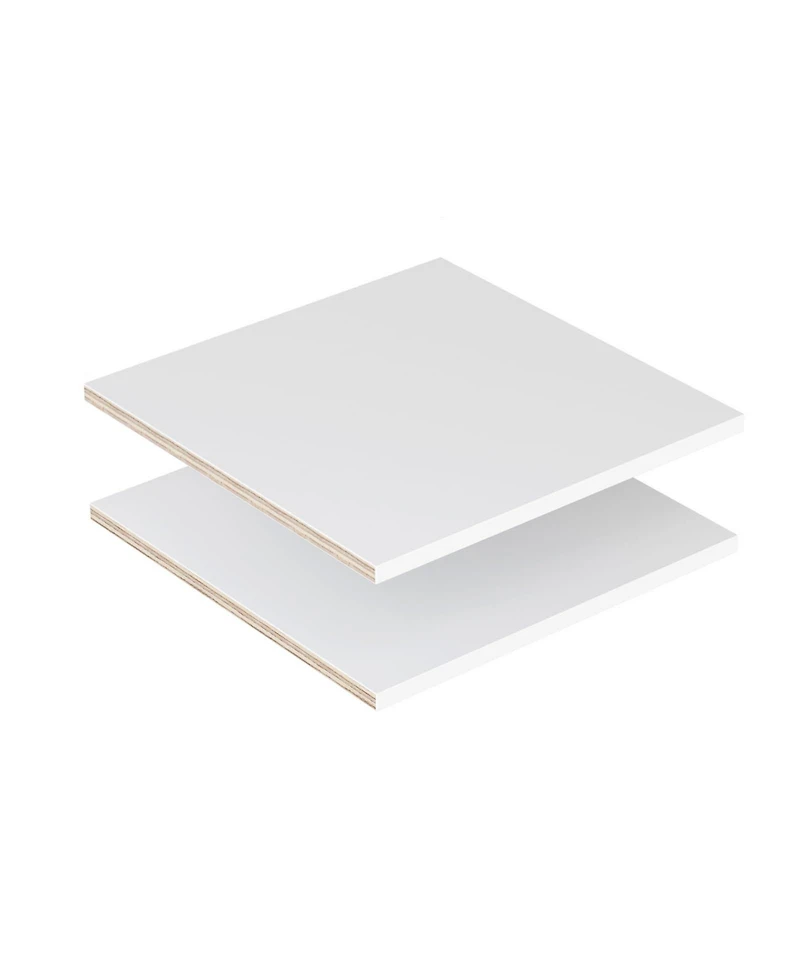 2 Pack 14" Wide Modular Closet Shelves, Corner Board