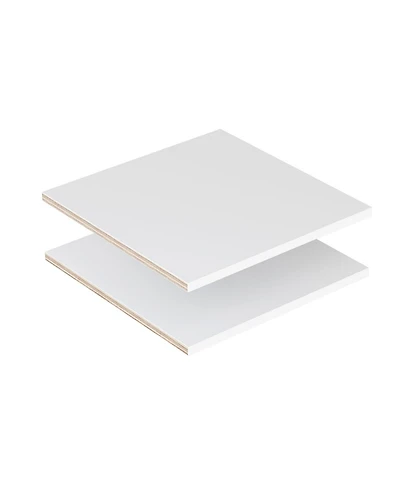 2 Pack 14" Wide Modular Closet Shelves, Corner Board