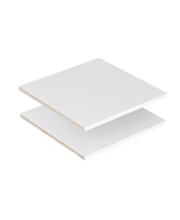 2 Pack 14" Wide Modular Closet Shelves, Corner Board