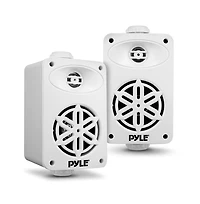 Pyle 3.5” 2-Way Indoor/Outdoor Speaker System - Waterproof Design with 1/2” High Compliance Polymer Tweeter