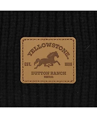 Yellowstone Men's Dutton Ranch Black Cuff Beanie