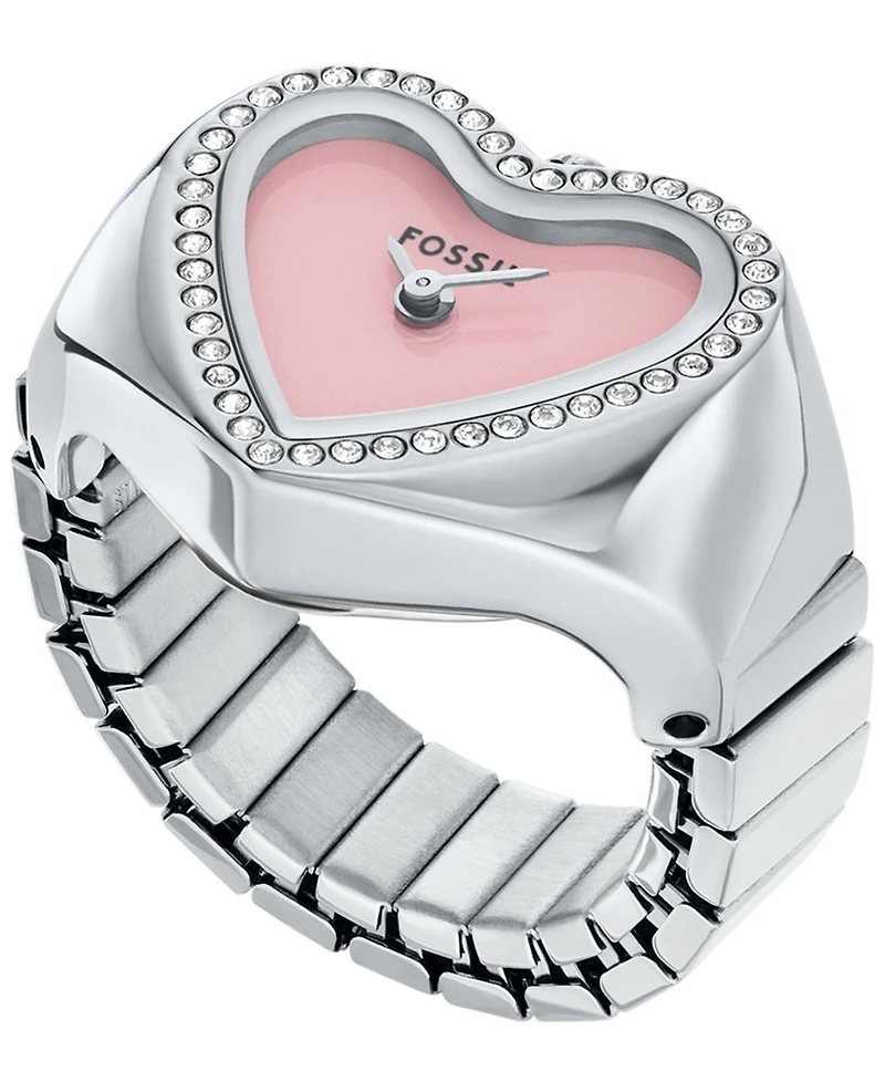 Fossil Women's Watch Ring Two-Hand Stainless-Steel, 18mm