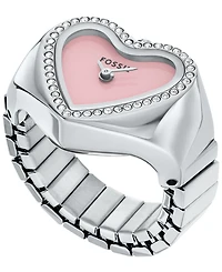Fossil Women's Watch Ring Two-Hand Stainless-Steel, 18mm