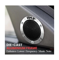 Pyle Titanium Dome Tweeter, 1.0'' Voice Coil, 80W Max, 4-Ohm, Aluminum Housing