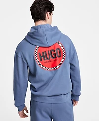 Hugo Boss Men's Dicrincio Relaxed Fit Long Sleeve Logo Graphic Hoodie