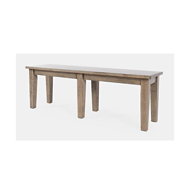 Jofran Prescott Park Modern Contemporary 52'' Solid Wood Dining Bench