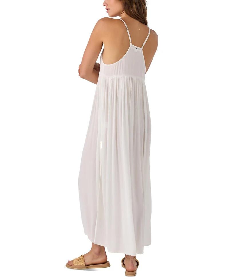 O'Neill Women's Saltwater Solids Mel V-Neck Maxi Dress