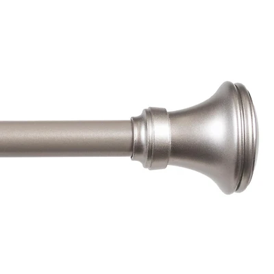 Kenney Fast Fit Vance 5/8" Adjustable Decorative Curtain Rod for Easy Installation