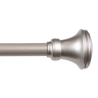 Kenney Fast Fit Vance 5/8" Adjustable Decorative Curtain Rod for Easy Installation