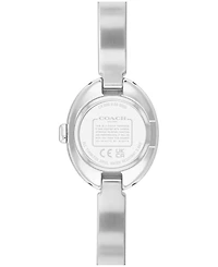 Coach Women's Sammy Silver Tone Stainless Steel Bangle Bracelet Watch