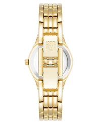 Anne Klein Women's Quartz Pink and Gold-Tone Metal Alloy Watch, 26mm