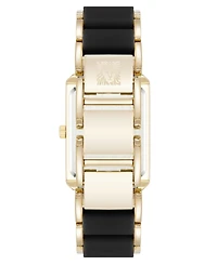 Anne Klein Women's Quartz Silicone and Gold-Tone Metal Alloy Bracelet Watch