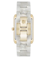Anne Klein Women's Quartz Ivory Acetate Bracelet Watch, 26mm