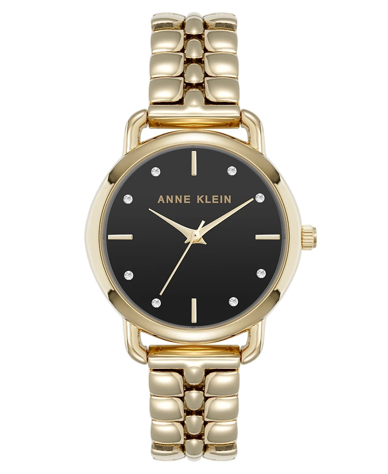 Anne Klein Women's Quartz Signature Gold-Tone Metal Alloy Watch