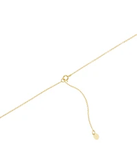 Cubic Zirconia Cross Pendant Necklace in 14k Gold-Plated Sterling Silver, 16" + 2" extender