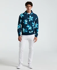 Original Penguin Men's Slim Fit French Terry Floral Print Hoodie