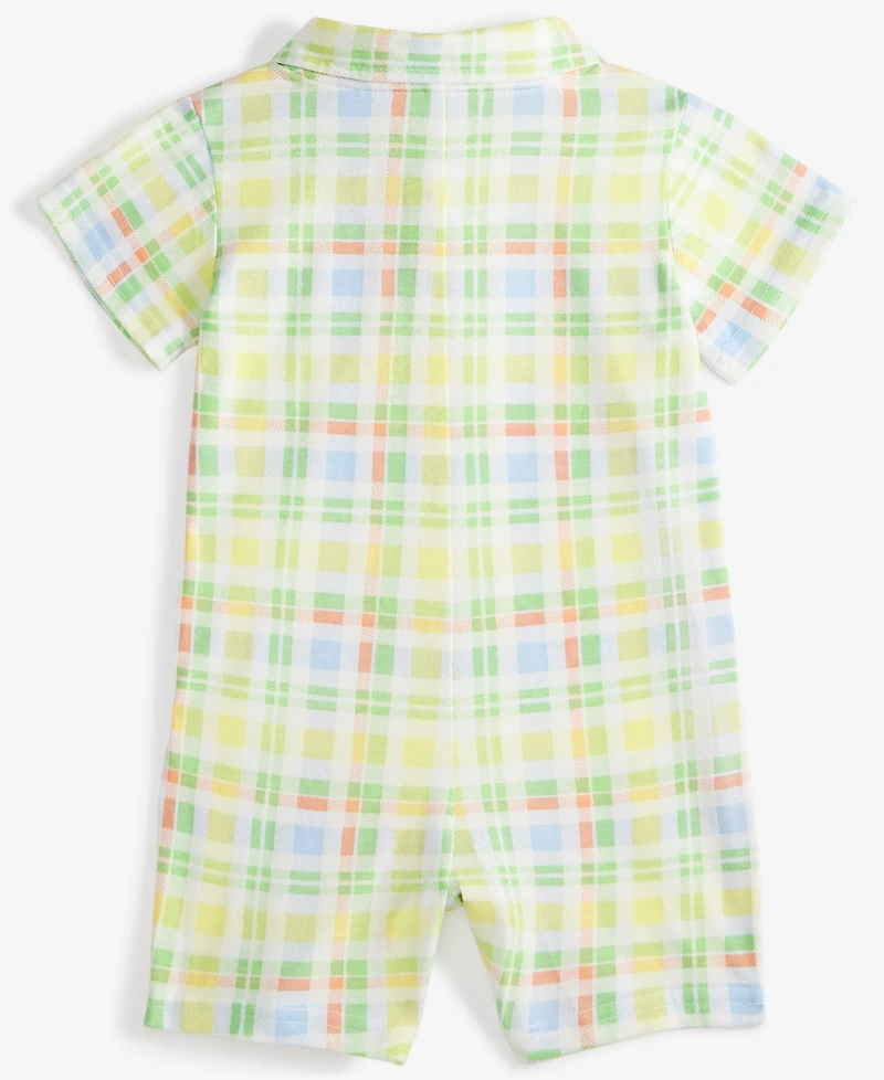 Baby Boys Park Plaid Sunsuit, Exclusively at Macy's