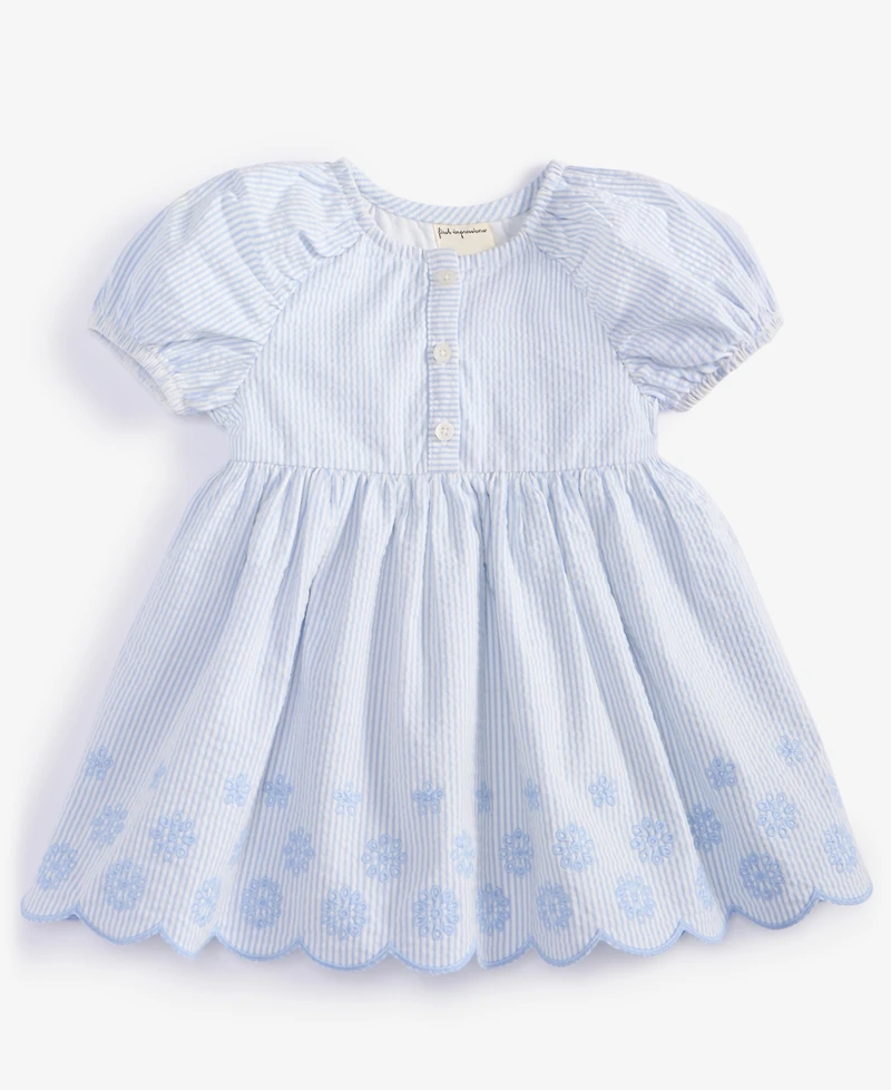 First Impressions Baby Girls Seersucker Dress, Exclusively at Macy's