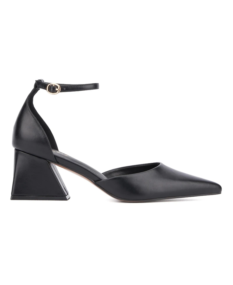 Women's Vicki Ankle Strap Pointed Toe Heel
