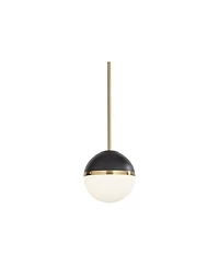 360 Lighting McGraw 10 1/4" Modern Pendant Ceiling Light Fixture Dining Room Over Table Hanging Antique Brass and Black Mini