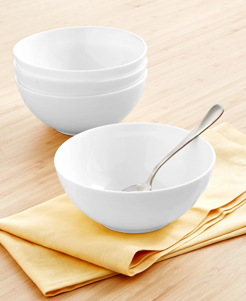 Arch Studio Opal Glass Spiral Cereal Bowls, Set of 4, Exclusively at Macy's