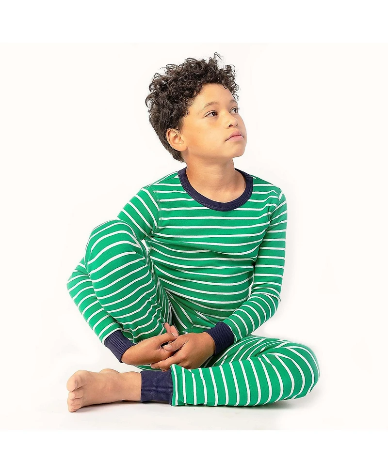 Mightly Toddler Fair Trade 100% Cotton Tight Fit Pajamas, 2-Piece Set