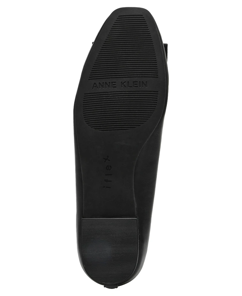 Anne Klein Women's Willow Bow Detail Round Toe Ballet Flats