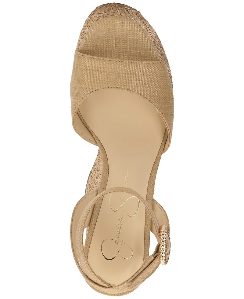 Jessica Simpson Women's Kamindi Ankle-Strap Platform Wedge Sandals