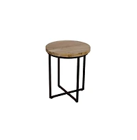 Jofran Ames Solid Wood Modern 20" Round End Table