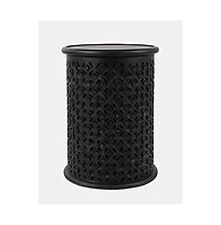 Jofran Decker Distressed Hardwood Global Drum End Table