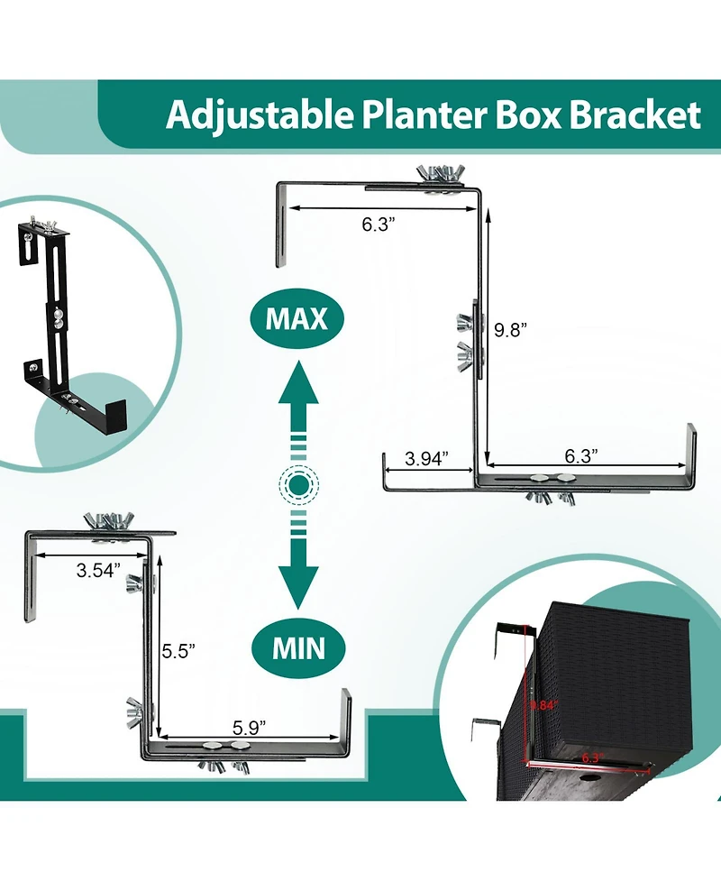 Aoodor Mahliya Planter Box (Set of 4)