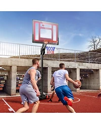Kuyotq Basketball Hoop with 5-10 Feet Adjustable Height for Indoor Outdoor