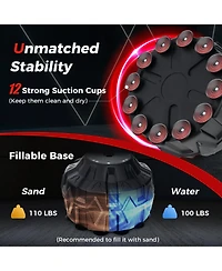 Kuyotq 70 Inch Freestanding Punching Bag with Fillable Base 12 Suction Cups and Shock Absorbers