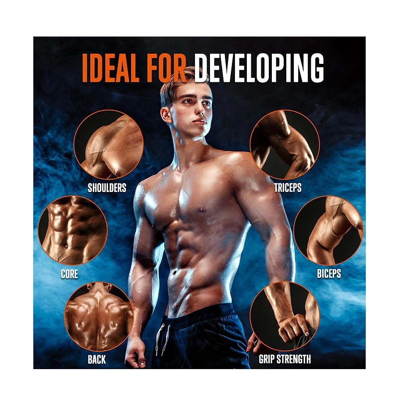 Squatz Lat Straight Pulldown Bar with Knurled Handle for Cable Machines