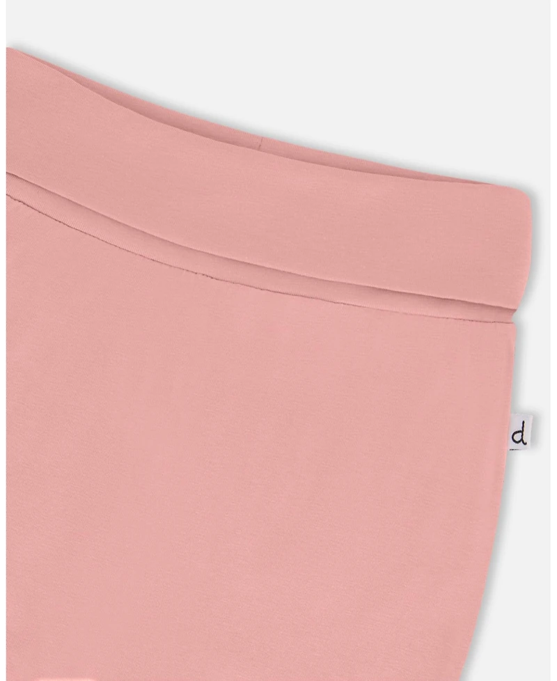 Deux par Deux Baby Girls Cotton Evolutive Pant Soft Pink
